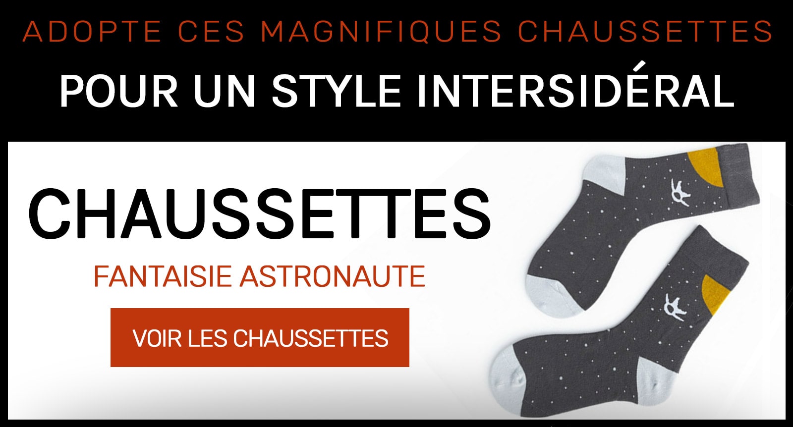 Chaussettes Fantaisie Astronaute
