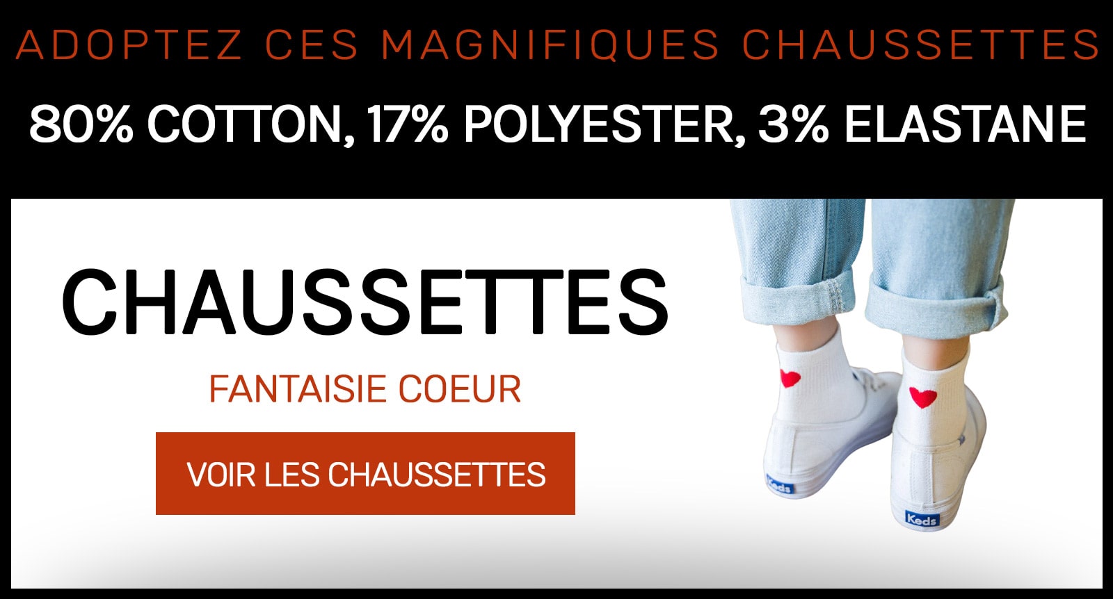 Chaussettes Fantaisie Cœur