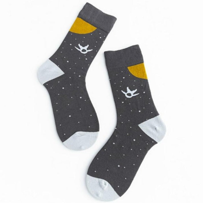 Chaussettes Fantaisie Astronaute Homme Coton Cadeau Original Hipster Tendance
